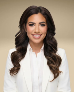 Picture of Miriah Soliz in white suit